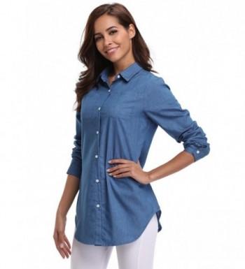 MISS MOLY Sleeves Chambray Pockets