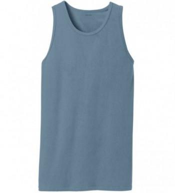 Joes USA Pigment Dyed Tank Tops DenimBlue L