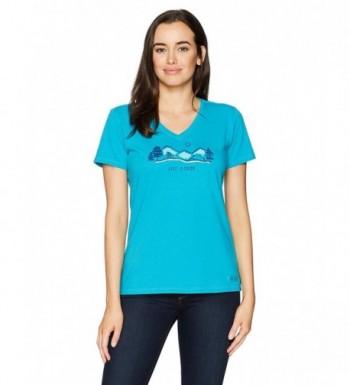 Life Womens Crusher T Shirt Turquoise