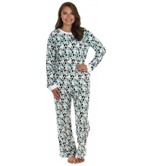 PajamaMania Womens Sleepwear Diamonds PMPFR1142 1053 XS