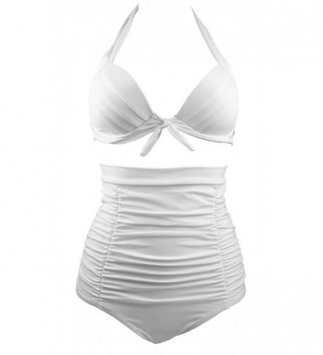 Cocoship Elegant Waisted Vintage Swimsuits