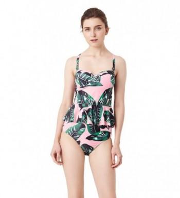 UNCONFINE Leaves Printed Underwire Tankini