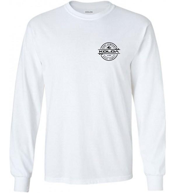 Koloa Sleeve Thruster Cotton T Shirt White