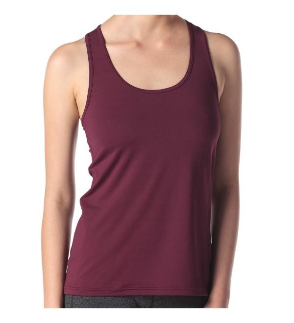 Lapasa Workout Racerback Stretchy Burgundy