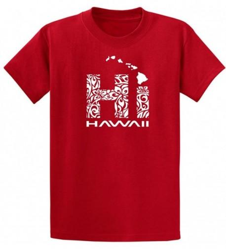 Joes USA Hawaiian Islands Shirt Red