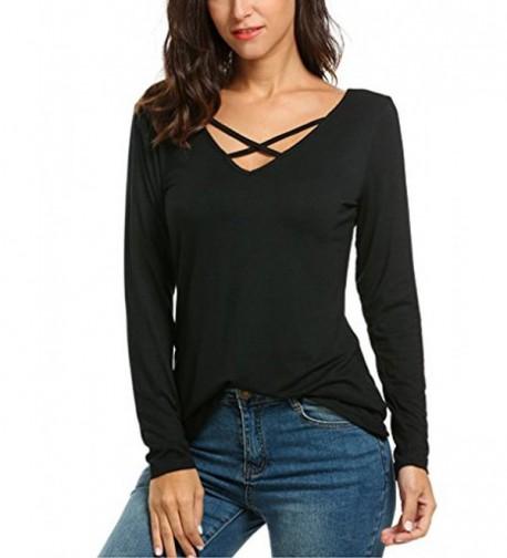 Halife lightweight Crisscross Blouses T Shirts