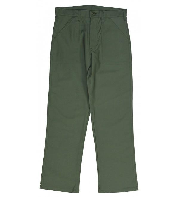 OG-107 Olive Green Sateen 4-Pocket Military Fatigue Pant - Made In The ...