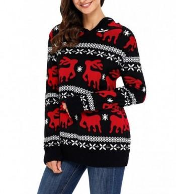 HOTAPEI Christmas Sweaters Snowflakes Oversized