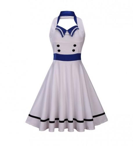 Wellwits Womens Vintage Sailor Collar