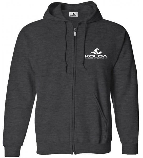 Koloa Surf Co Zipper Hoodie DarkHeathGrey XL