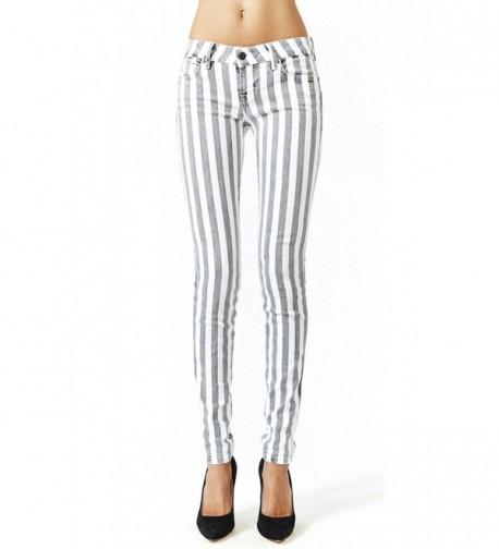 Womens Vintage Striped Steampunk Skinny