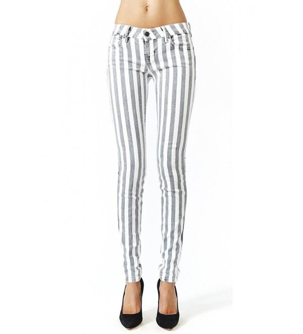 Womens Vintage Striped Steampunk Skinny