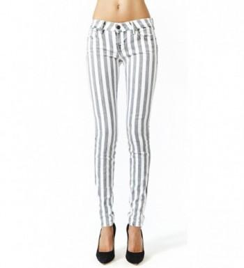 Womens Vintage Striped Steampunk Skinny