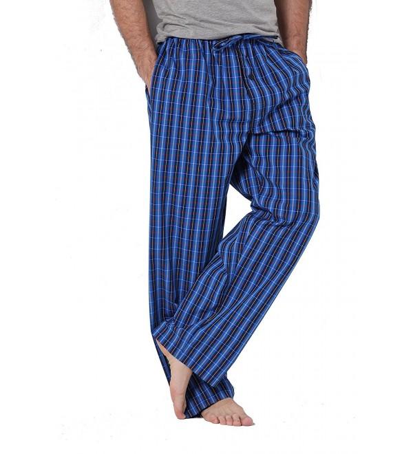 CYZ Men's 100% Cotton Poplin Pajama Lounge Sleep Pant - P17004 ...