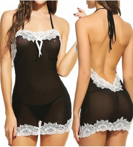 Avidlove Lingerie Backless Babydoll Sleepwear