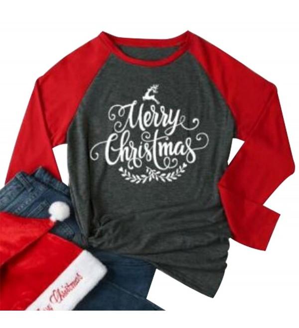 Christmas Baseball T shirt Causal Raglan