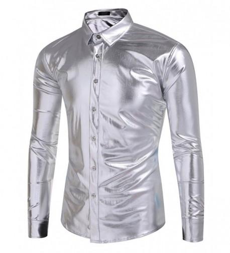 Coofandy Metallic Nightclub Sleeve Button