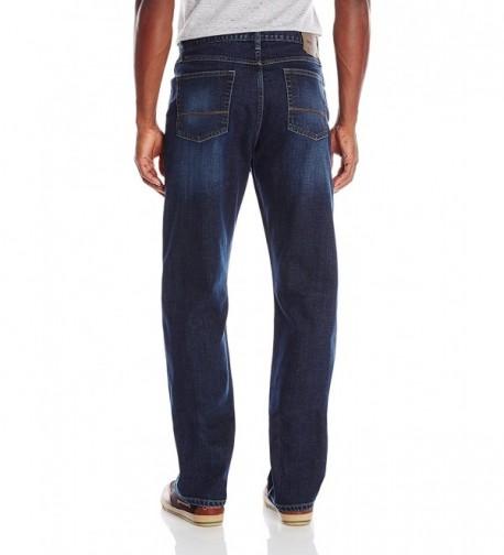 Authentics Mens Premium Relaxed Straight-Leg Jean - Dark Stretch ...