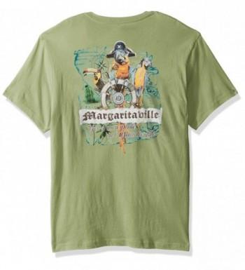 Men's Short Sleeve Parrot Pirate T-Shirt - Lime in Da Coconut - CO182OM7RYZ