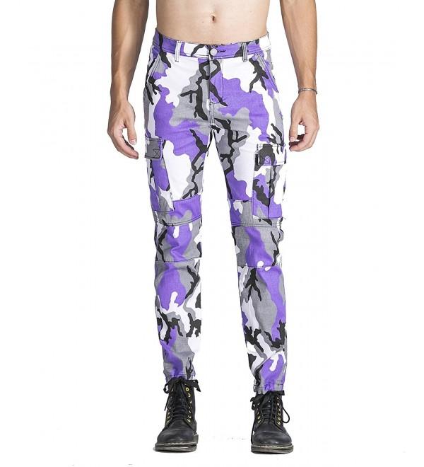 Idopy Street Camouflage Joggers Stretchy