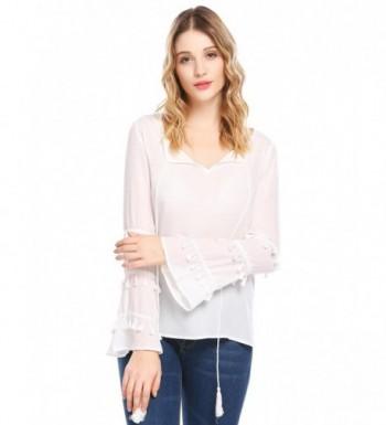 Pinspark Womens Elegant Blouse Chiffon