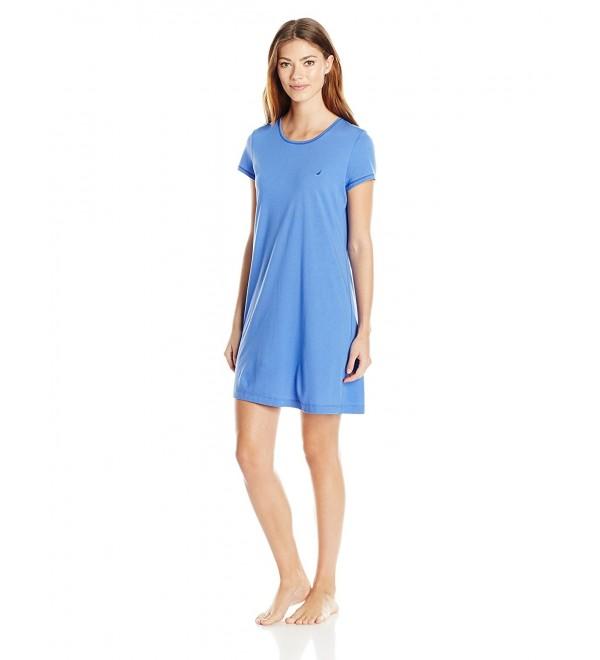 Nautica Womens Jersey Crewneck Sleepshirt